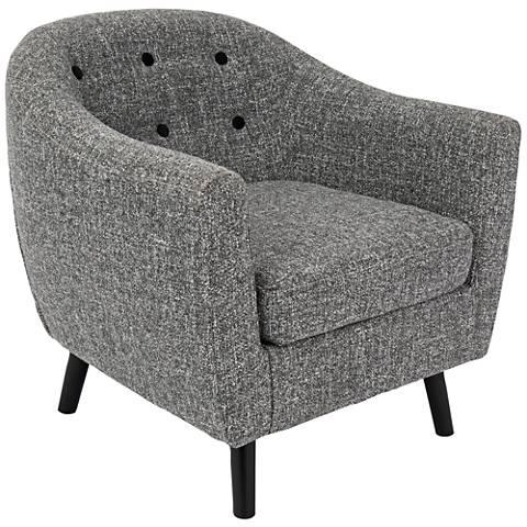 accent chair fabric noise rockwell gray dark seating houzz lampsplus