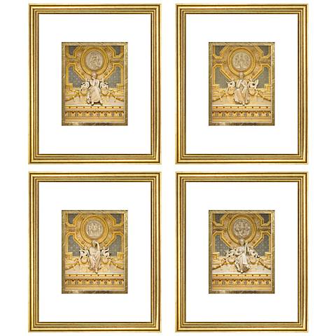 Golden Expressions 22" High 4-Piece Framed Wall Art Set ...