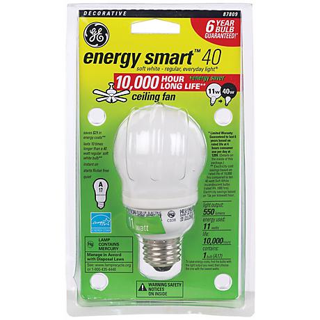 11 Watt CFL Ceiling Fan ENERGY STAR Light Bulb - #35286 | Lamps Plus