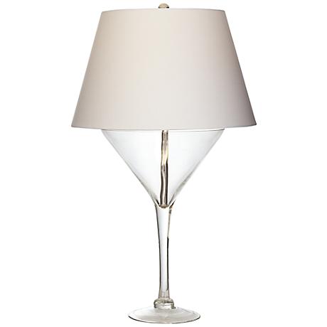 Clear Martini Glass Novelty Glass Table Lamp - #3H257 Lamps Plus