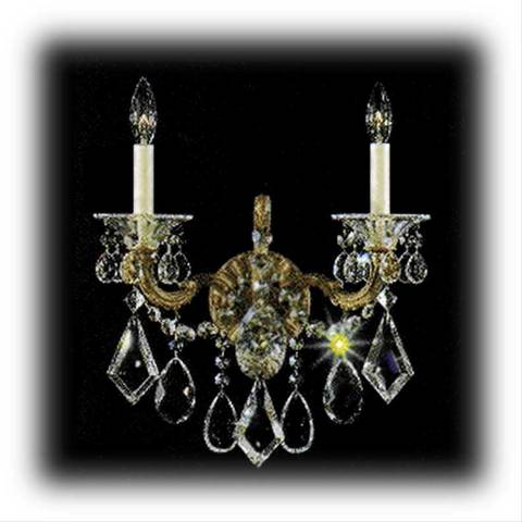 Schonbek La Scala Two Light Crystal Wall Sconce - #67382 Lamps Plus