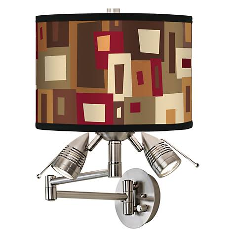 Earth Palette Giclee Swing Arm Wall Light - #80379-93882 Lamps Plus Canada
