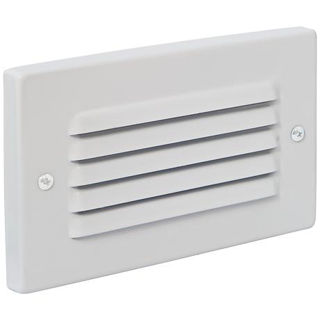Horizontal Indoor/Outdoor White Louvered LED Step Light - #8N297 Lamps Plus