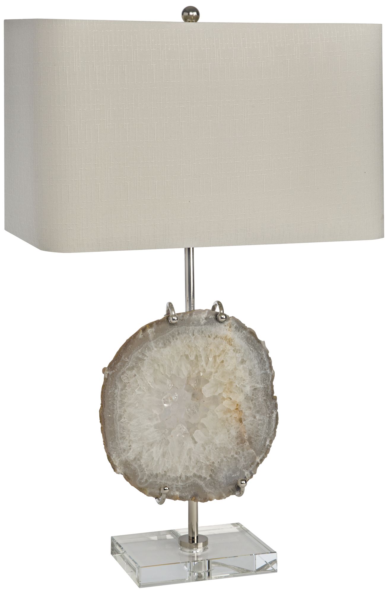 Regina Andrew Design | Lamps Plus - Regina Andrew Design Agate Exhibit Polished Nickel Lamp