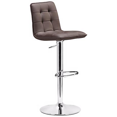 Zuo Oxygen Espresso Adjustable Height Bar or Counter Stool - #M7310 ...