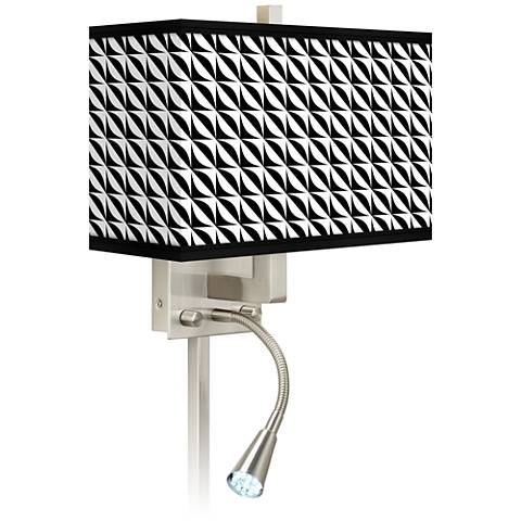 Waves Giclee Glow LED Reading Light Plug-In Sconce - #N8671-1H069 Lamps Plus