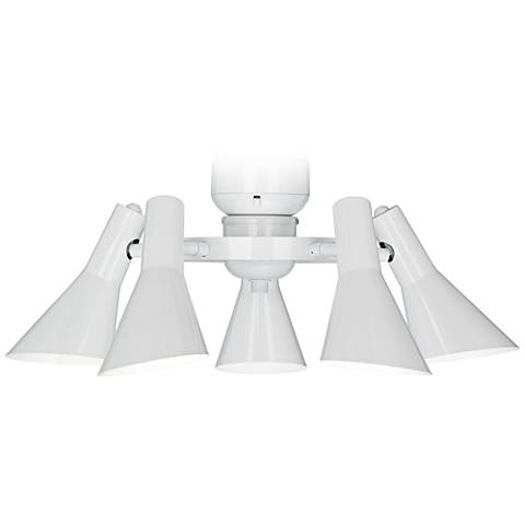This modern style ceiling fan light kit offers bright illumination and ...