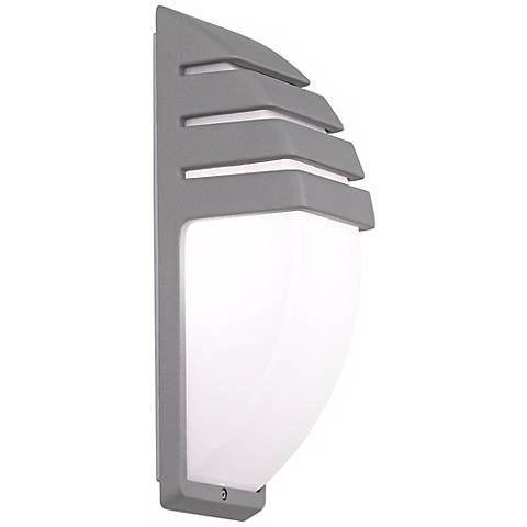 Possini Euro Design Matte Silver Contemporary Wall Light - #R7832 Lamps Plus