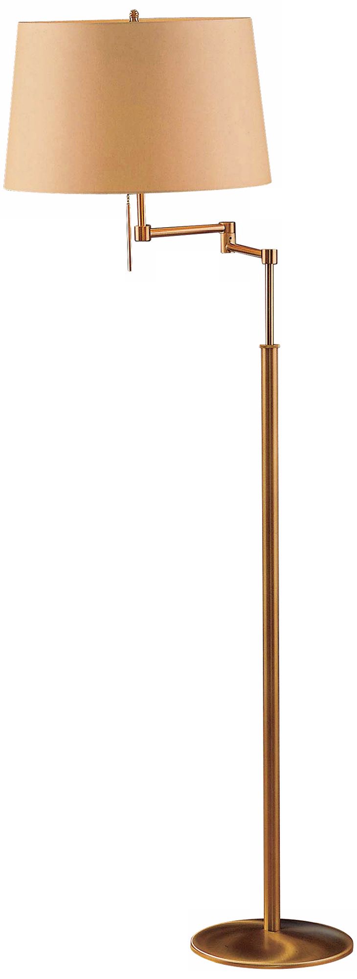 brass lamp floor holtkoetter kupfer antique swing arm