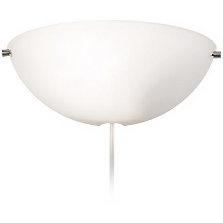 Possini Euro Design Frosted Glass Plug-In Wall Sconce - #W0671 Lamps Plus