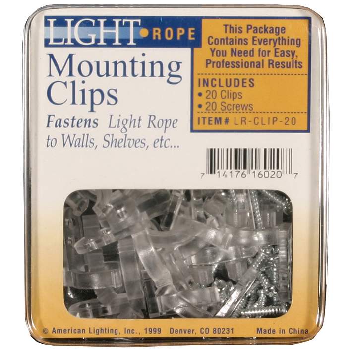 LED Surface Mount Rope Light Clips Package of 25 #31133   FREE SHIPPING!!! 