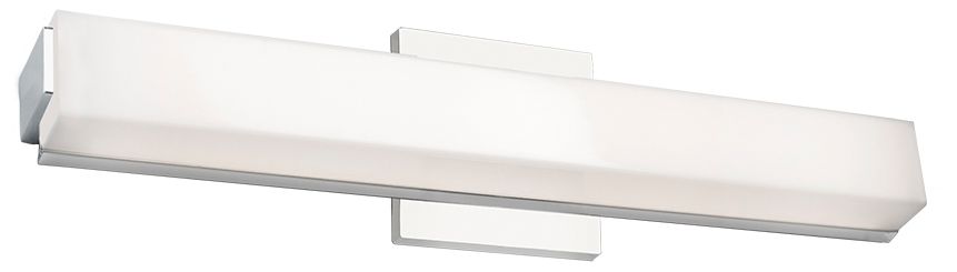 Kuzco Latitude Led 21-in Chrome Vanity Light