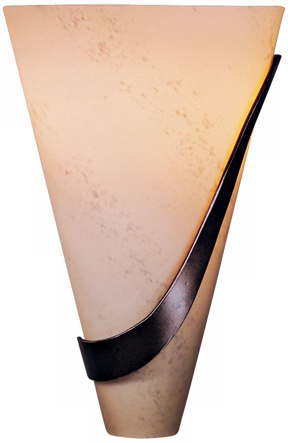 Half Cone with Sweep Right 12" High Wall Sconce