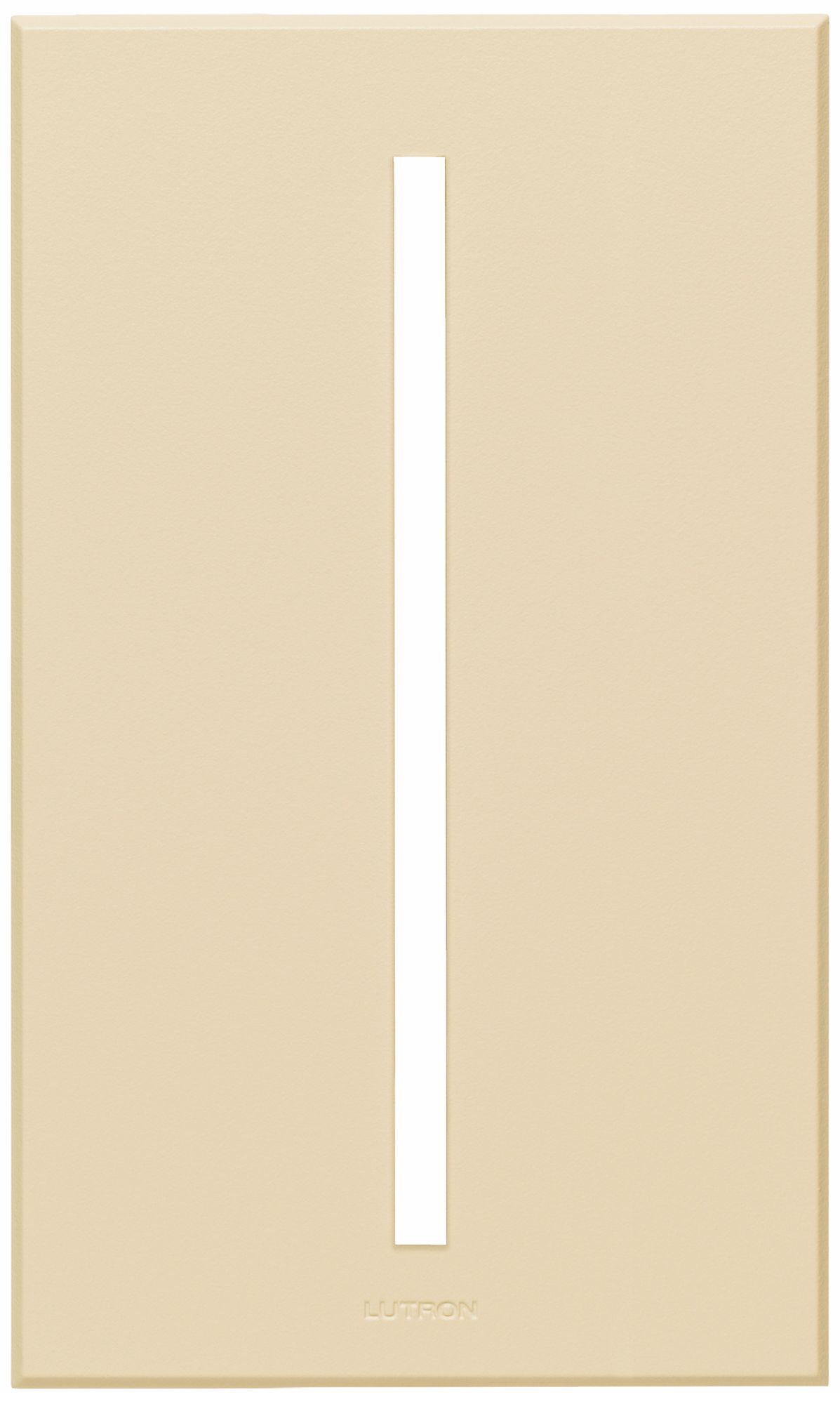 Lutron Vierti Light Almond Single Gang Screwless Faceplate