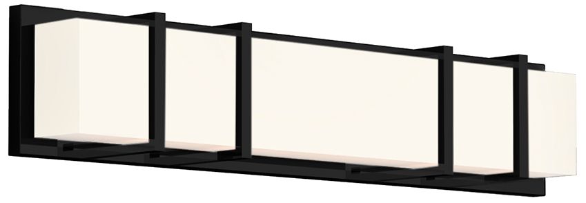 Kuzco Alberni 26" Wide Black Led Vanity Bath Light