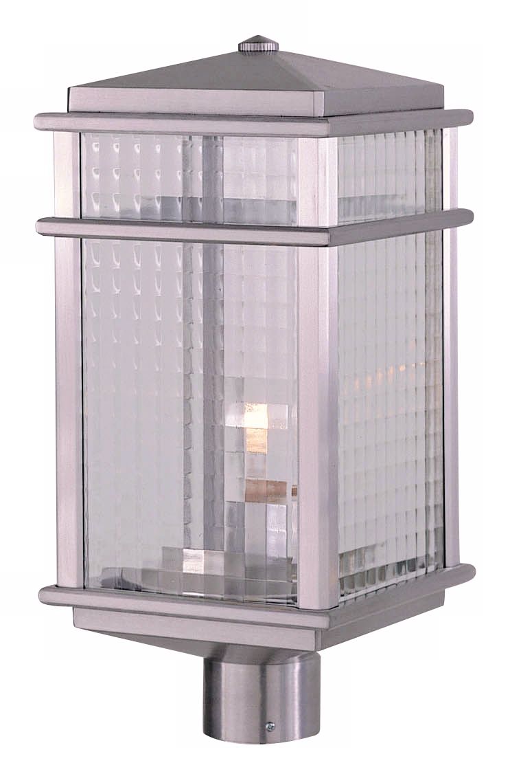 Feiss Monterey 19 14" Polished Aluminum Outdoor Post Mount Light