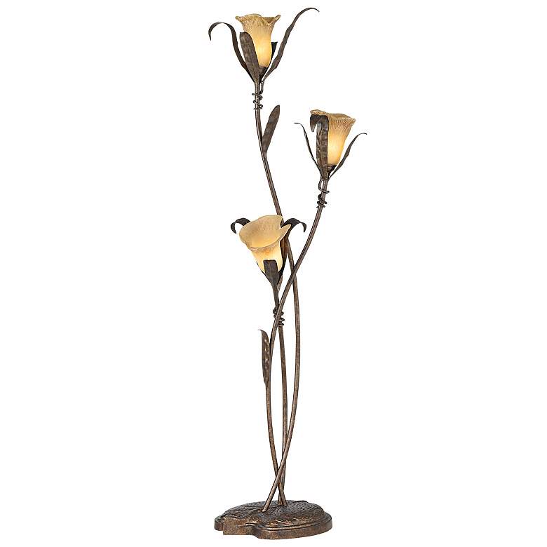 Franklin Iron Works Intertwined Lilies Floor Lamp - #02350 | Lamps Plus