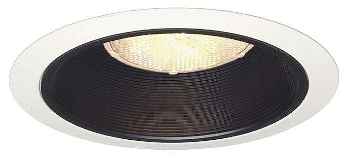 Juno 6" Line Voltage Blanc Black Baffle Recessed Light Trim