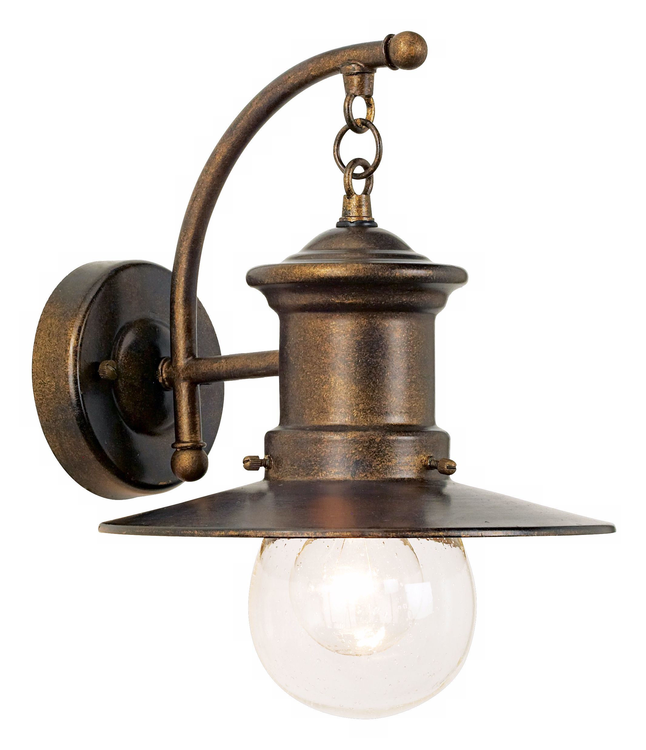 Marine Motifs In Antique Style 12" Outdoor Wall Light