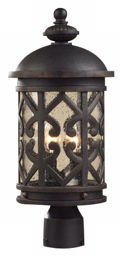 Elk Lighting Cast Aluminum Cambria 19" High Post Light