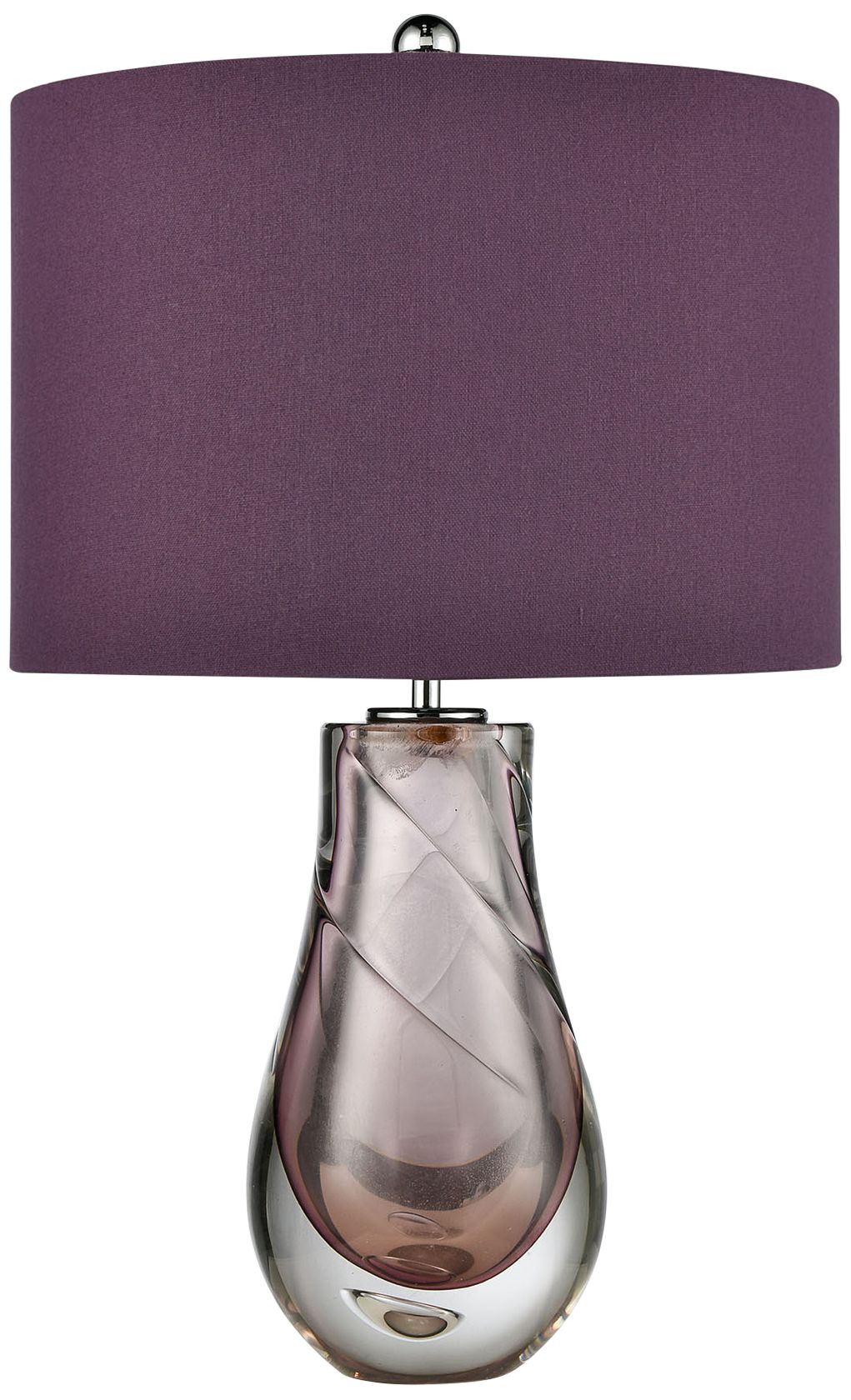 Dimond Dusty Rose and Clear Glass Accent Table Lamp 032T0 Lamps Plus