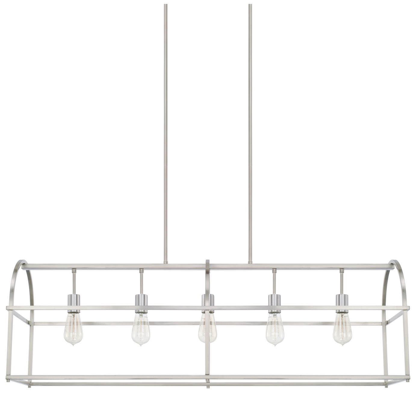 Capital Lighting Aubrey 5 Light Dual Island Chandelier Brushed Nickel