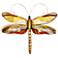Eangee Dragonfly 14"W Pearl Tan and Brown Metal Wall Decor