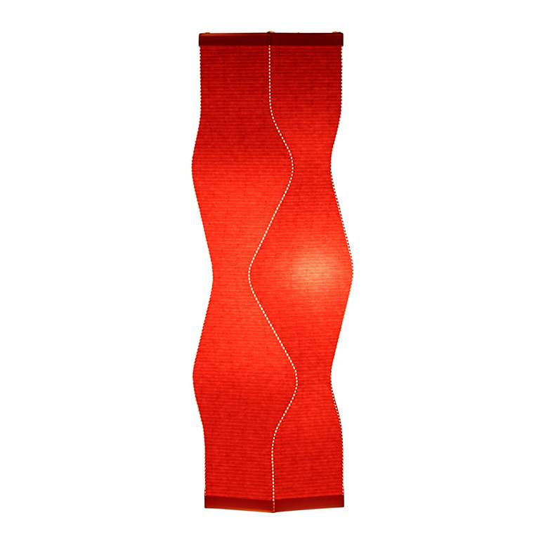 Roland Simmons Lumalight Angle Flame Red Table Lamp