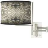 Tempo Sprouting Marble Plug-in Swing Arm Wall Lamp
