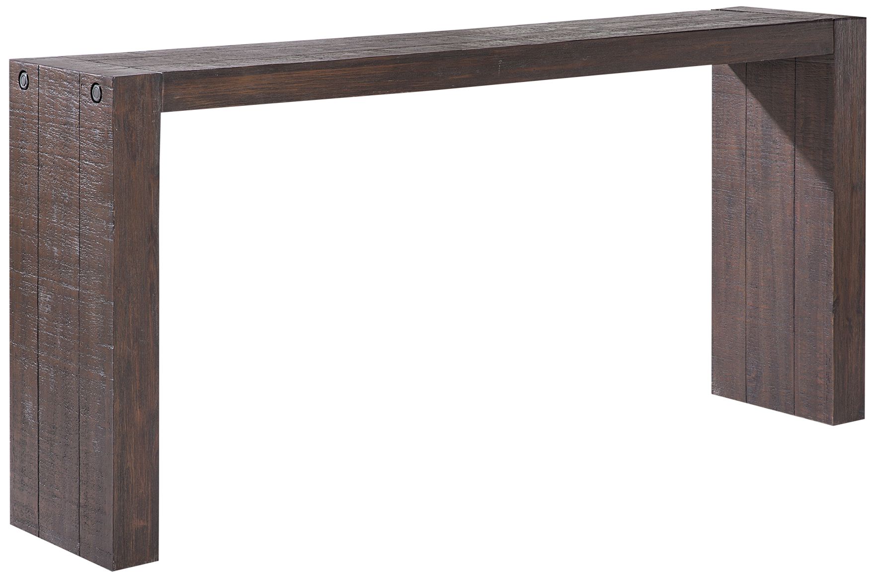 Monterey 64" Wide Brown Wood Rectangular Console Table