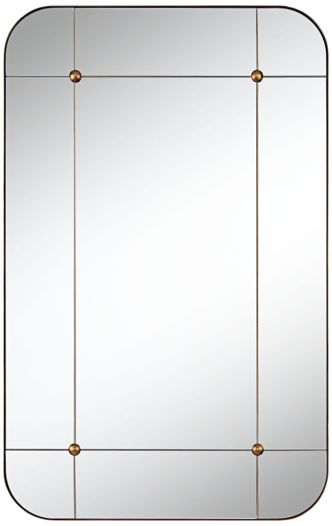 Uttermost Placid 24x38 Dark Bronze and Gold Wall Mirror