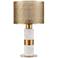 Dimond Sureshot 15" High White Aged Brass Accent Table Lamp