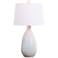 Regina Andrew Design Glimmer White Ceramic Table Lamp