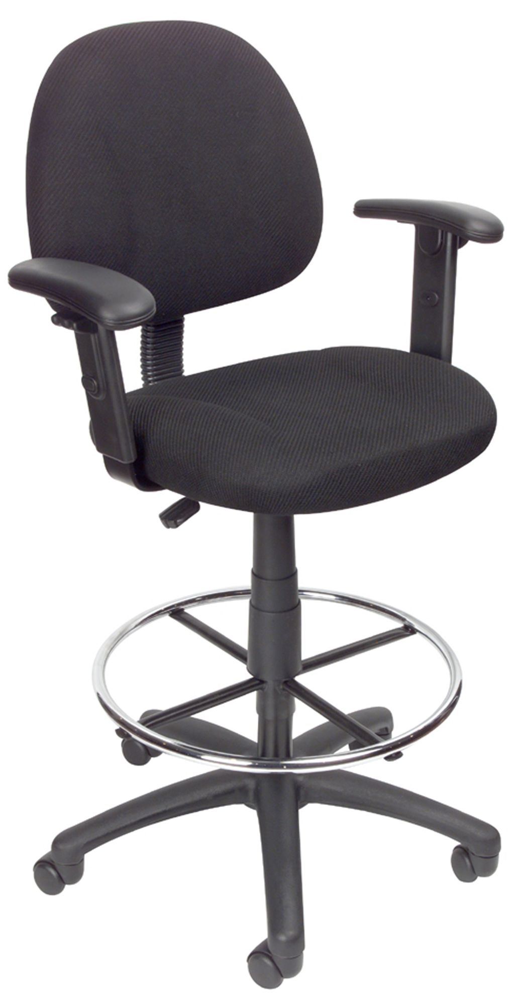 Boss Black Ergonomic Works Adjustable Drafting Chair