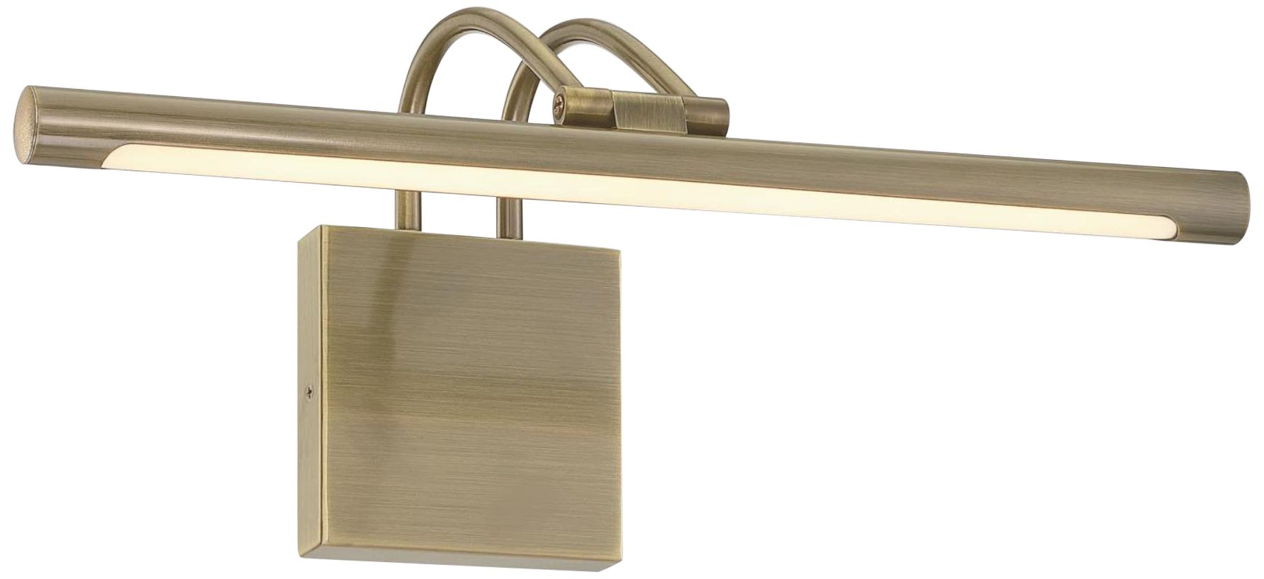 Westinghouse 17" Wide Antique Brass Direct Wire Picture Light