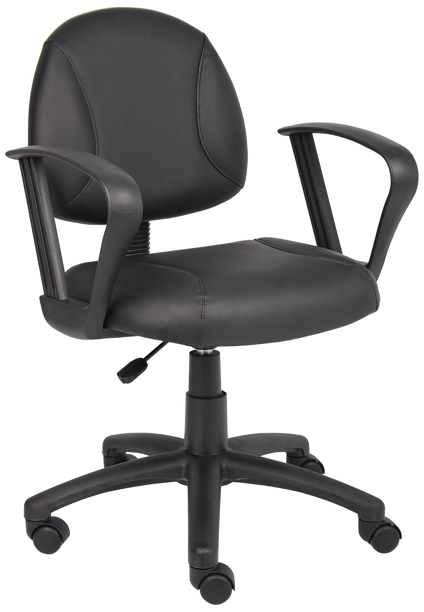 Boss Black Posture Chair with Loop Arms