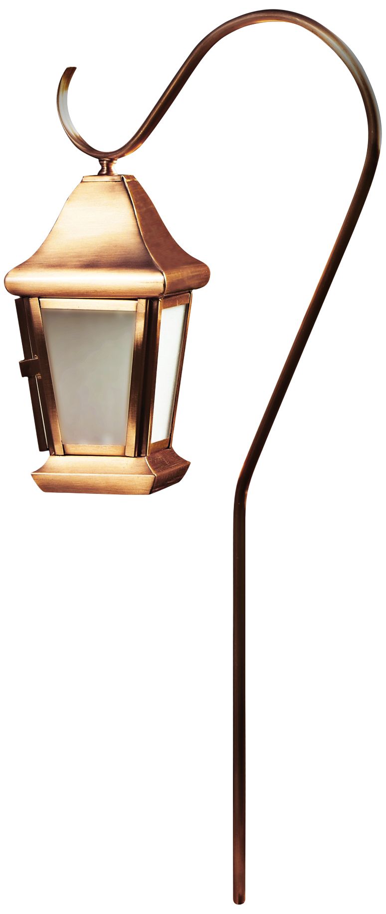 Dabmar Copper Hanging Lantern Path Light