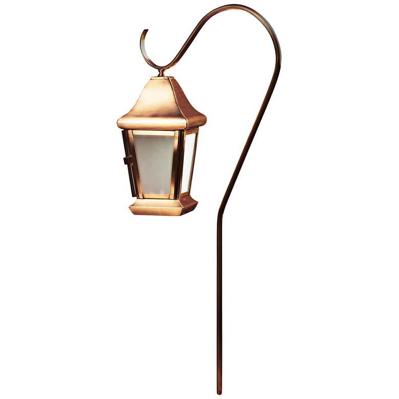 Dabmar Copper Hanging Lantern Path Light