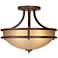 Oak Valley Collection 18" Wide Scavo Glass Ceiling Light