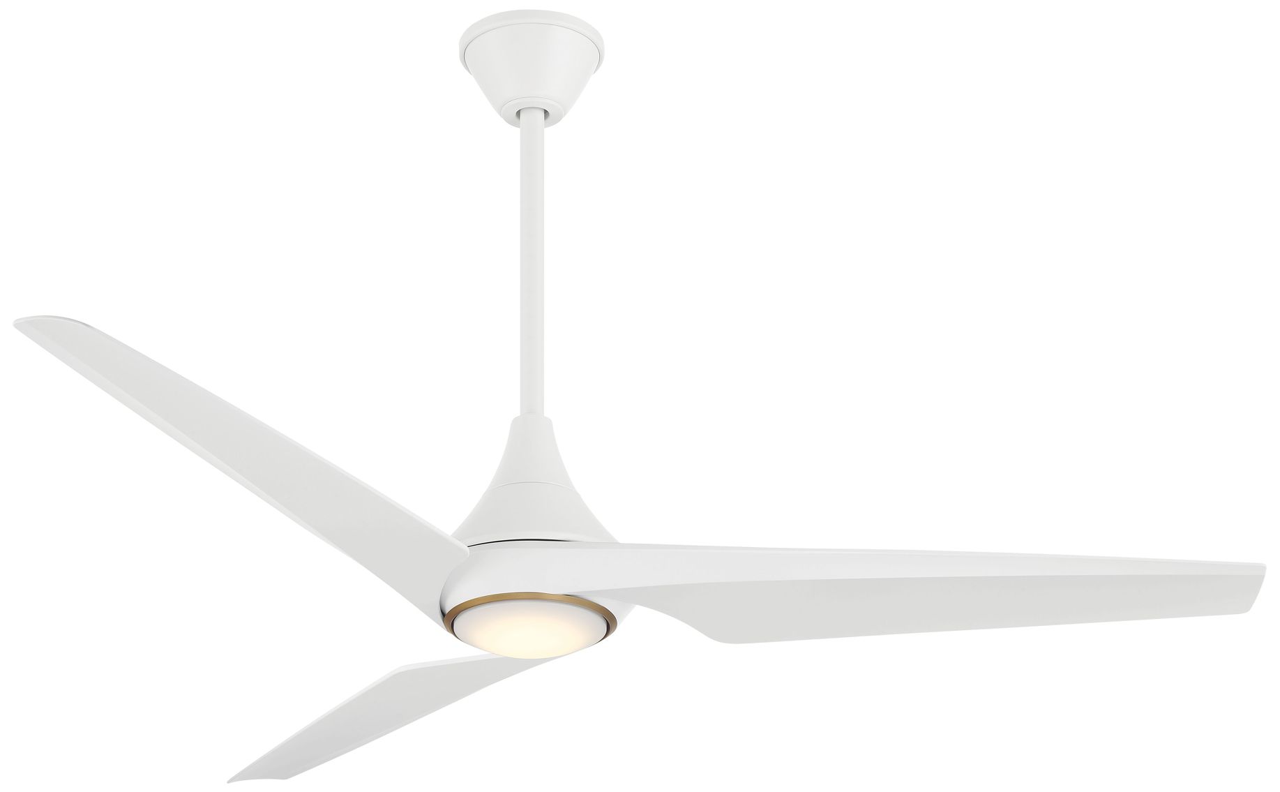 60" Minka Aire Switch Flat White LED Smart Ceiling Fan