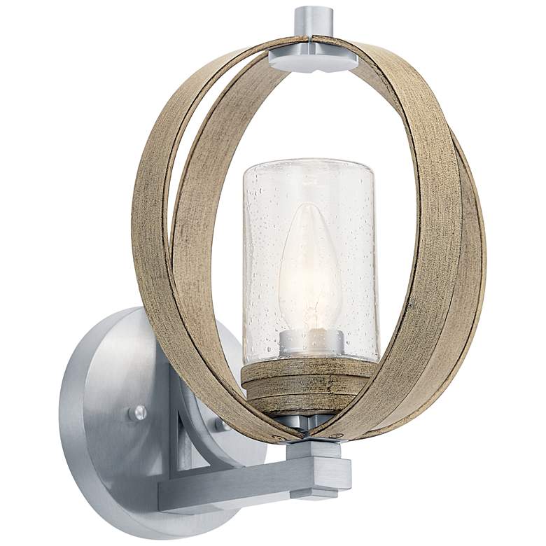 Image 2 Kichler Grand Bank 12 3/4"H Antique Gray Outdoor Wall Light