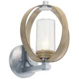 Kichler Grand Bank 15 1/4&quot;H Antique Gray Outdoor Wall Light