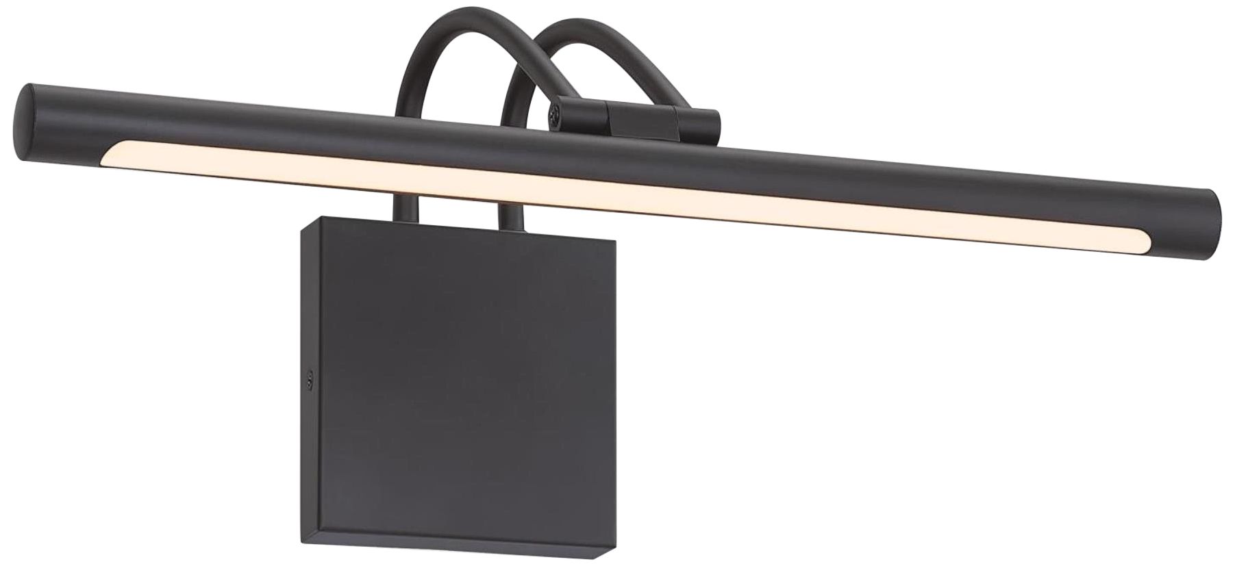 Westinghouse 17" Wide Matte Black Direct Wire Picture Light