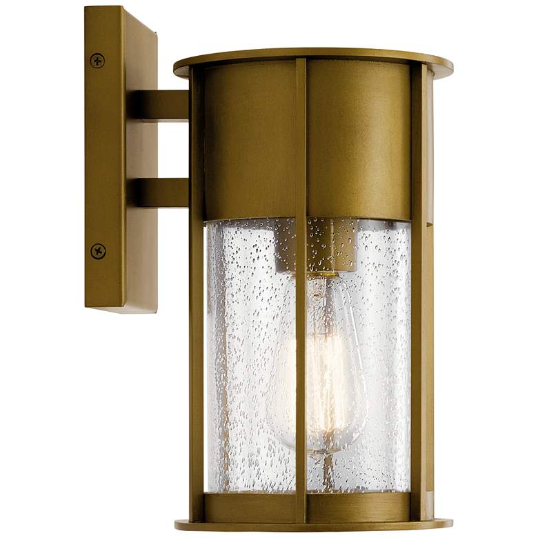 Image 1 Kichler Camillo 11" High Natural Brass Outdoor Wall Light