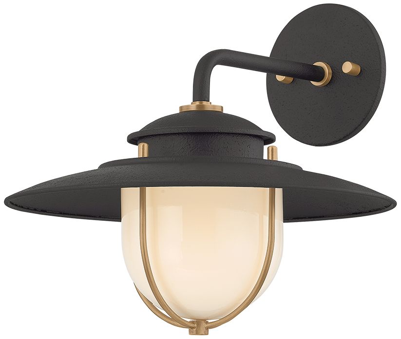 Troy Lighting Greentree Wall Sconce Patina Brass/bronze In Black
