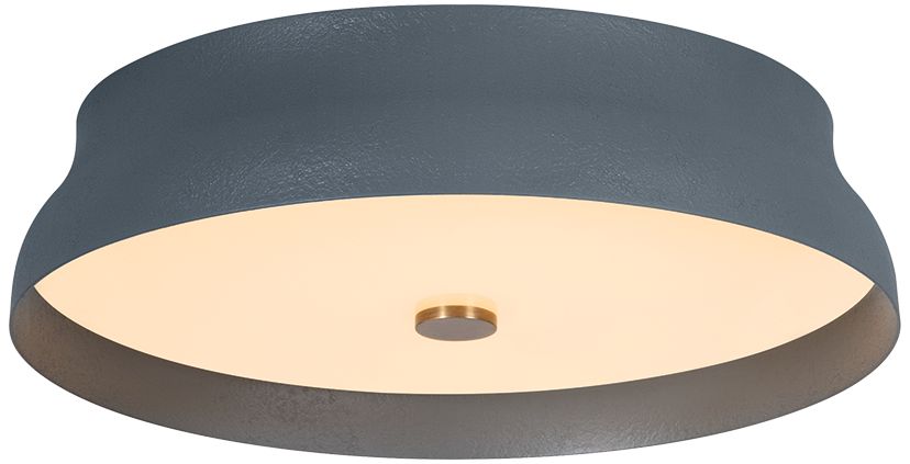 Troy Lighting Shore Flush Mount Textured Bronze/patina Brass