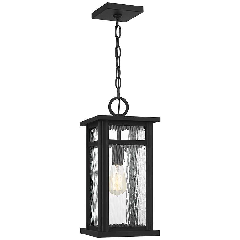 Image 3 Quoizel Moira 17 1/2" High Earth Black Outdoor Hanging Light