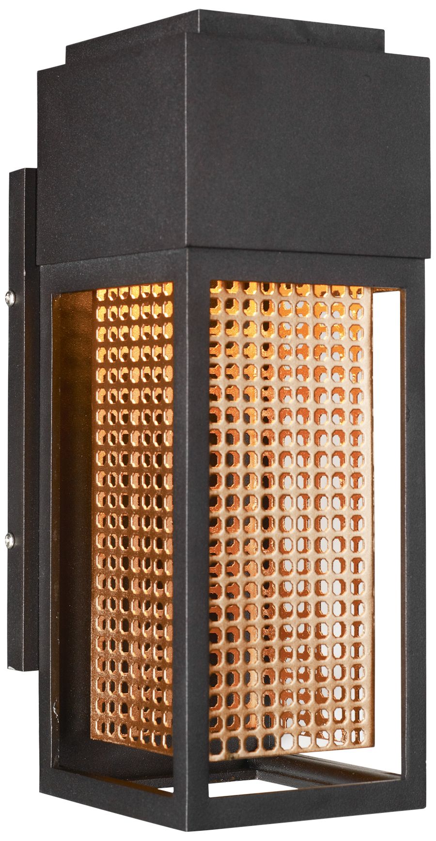 Maxim Townhouse 12" High Rose Gold LED Outdoor Wall Light