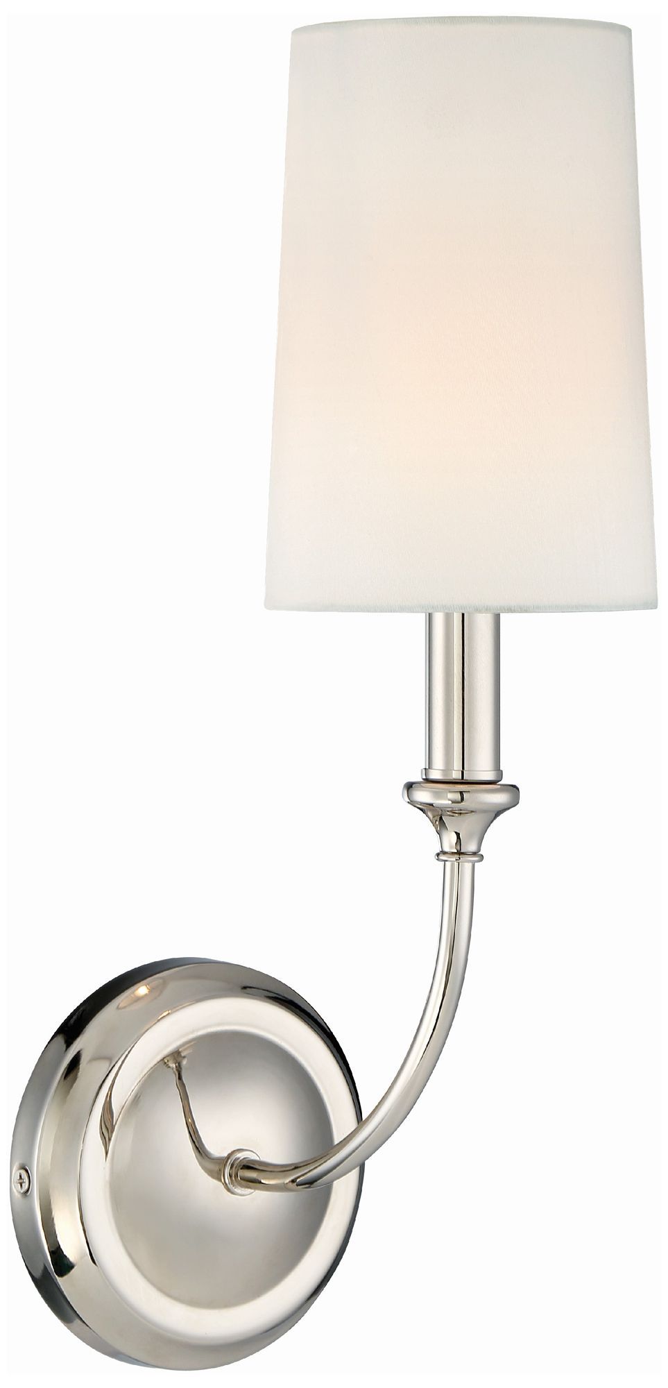 Crystorama Sylvan 15 3/4" High Polished Nickel Wall Sconce