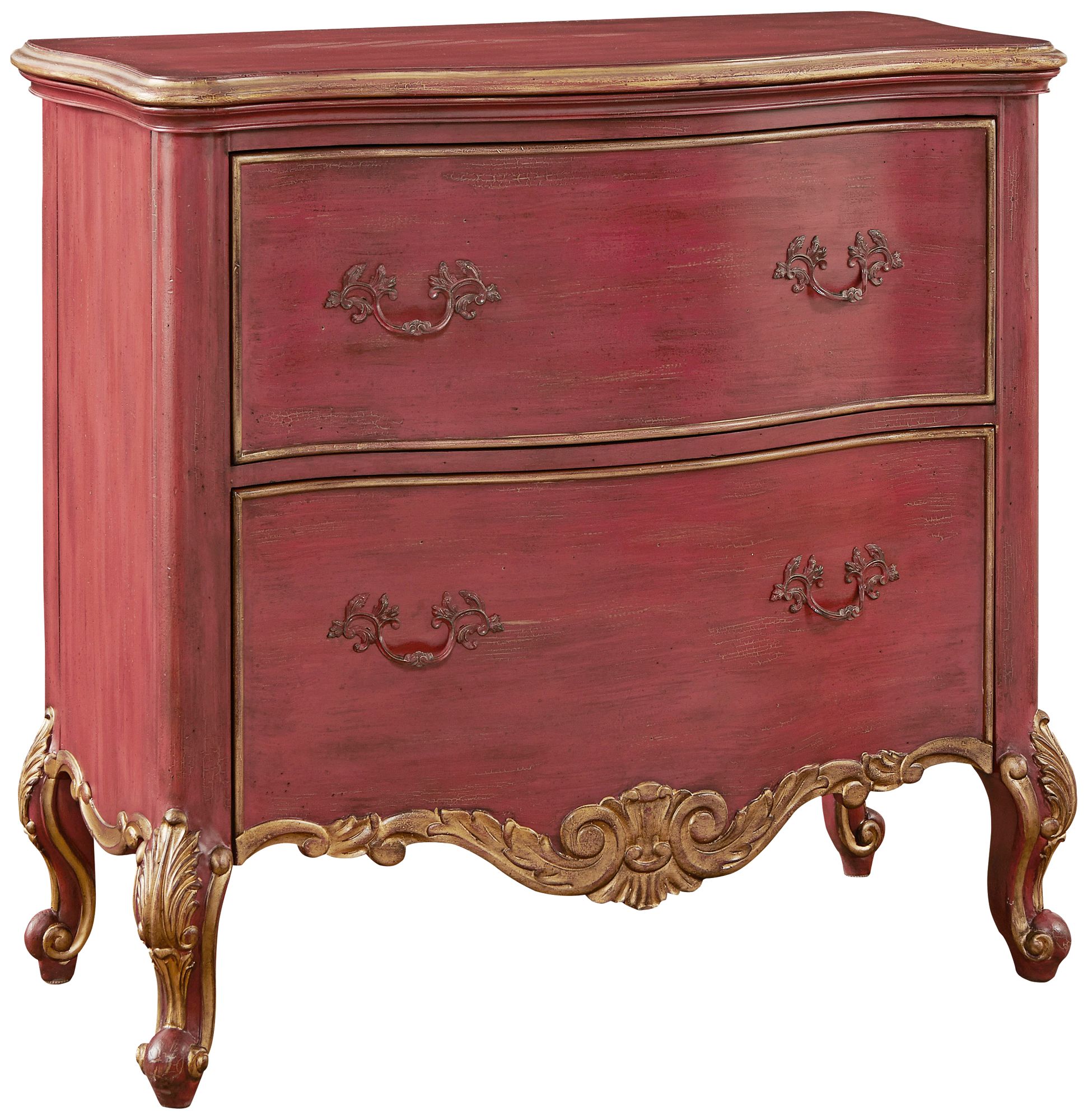 Pulaski 38" Wide Sharone Red 2-Drawer Accent Chest